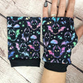 Galactic bats fingerless gloves