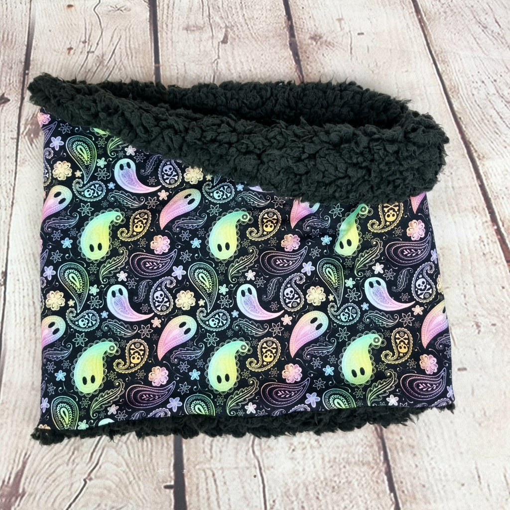 Paisley Ghost snood scarf