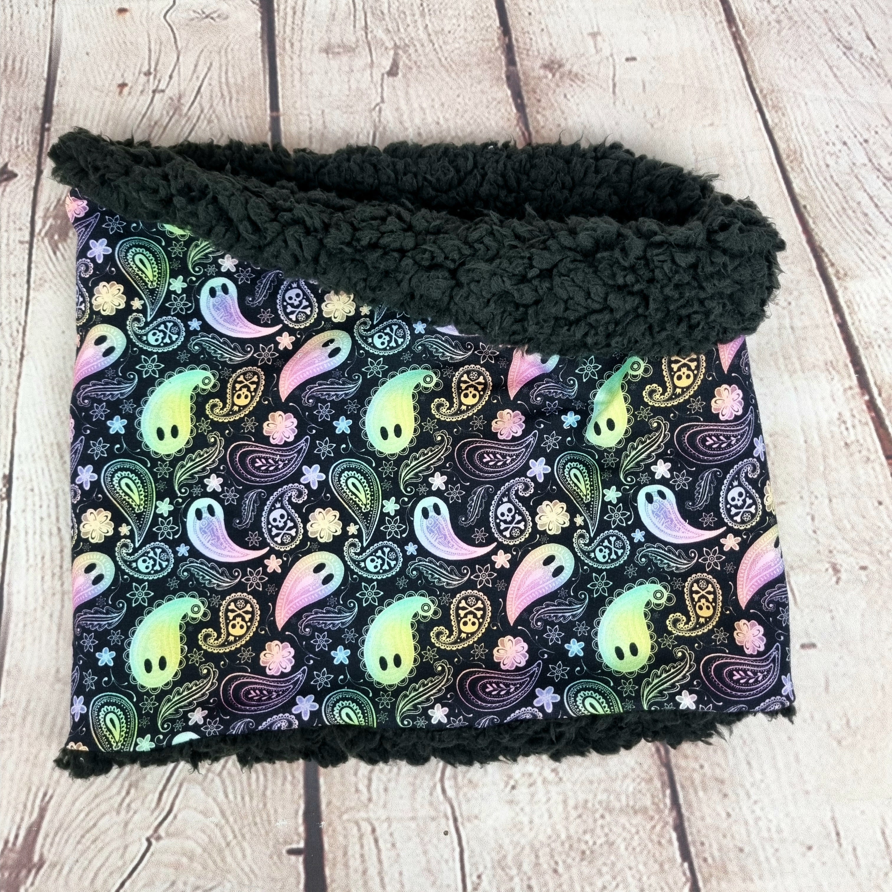 Paisley Ghost snood scarf