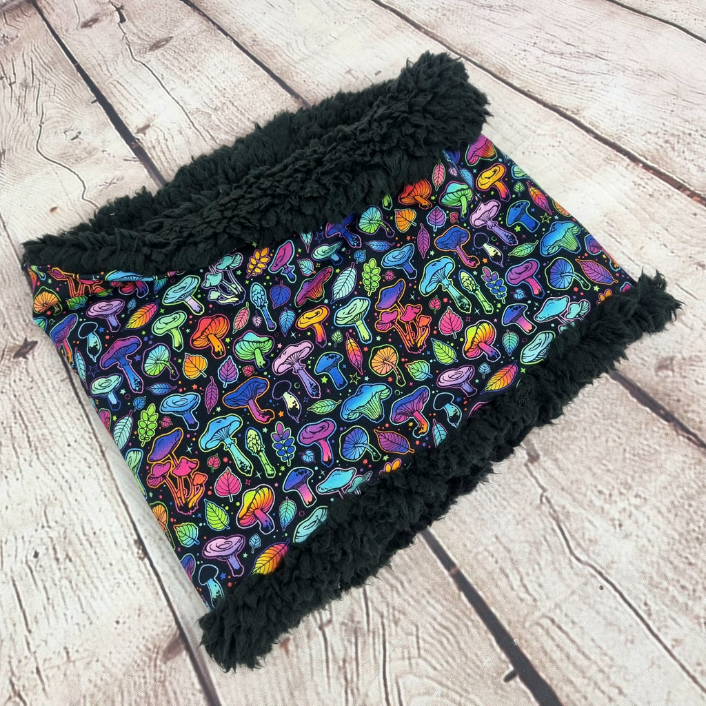 Rainbow mushrooms snood scarf unisex gifr