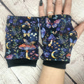 Magical Mushrooms fingerless gloves