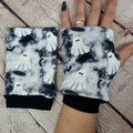 Grey ghost fingerless gloves stocking filler