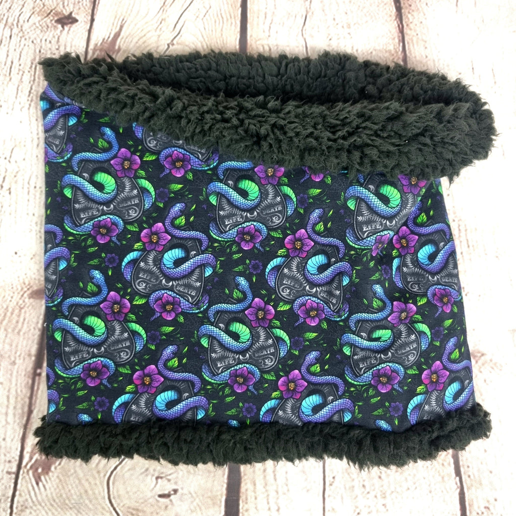 Serpent ouija planchette snood scarf