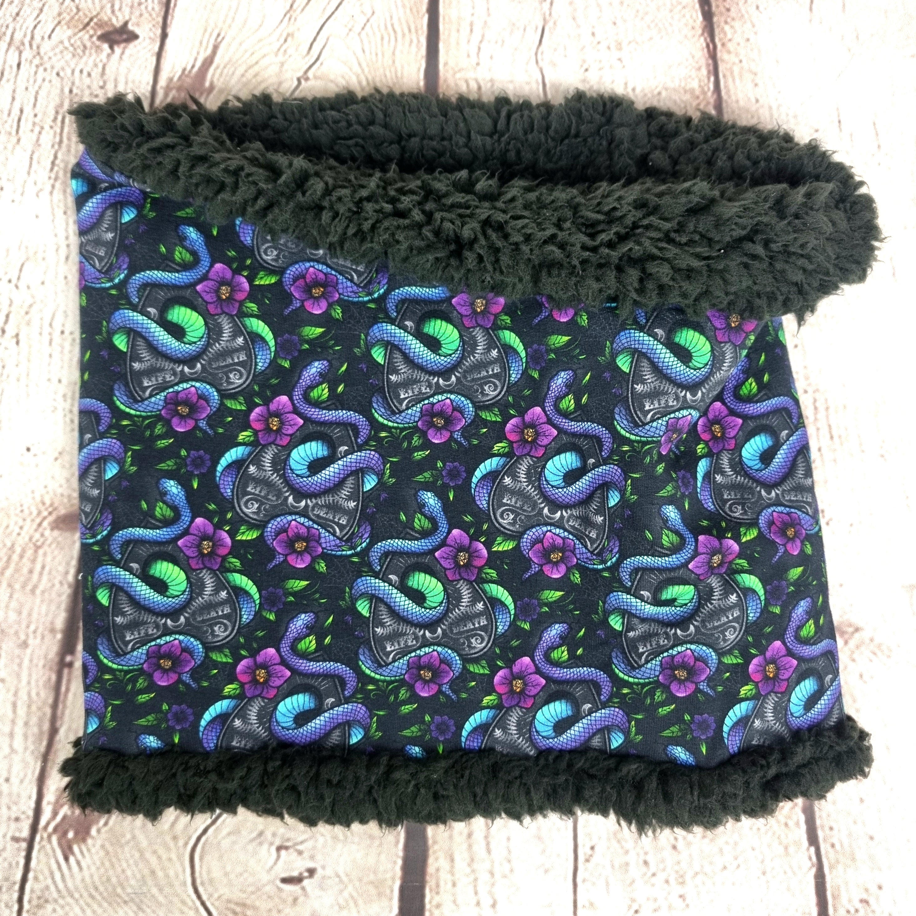 Serpent ouija planchette snood scarf