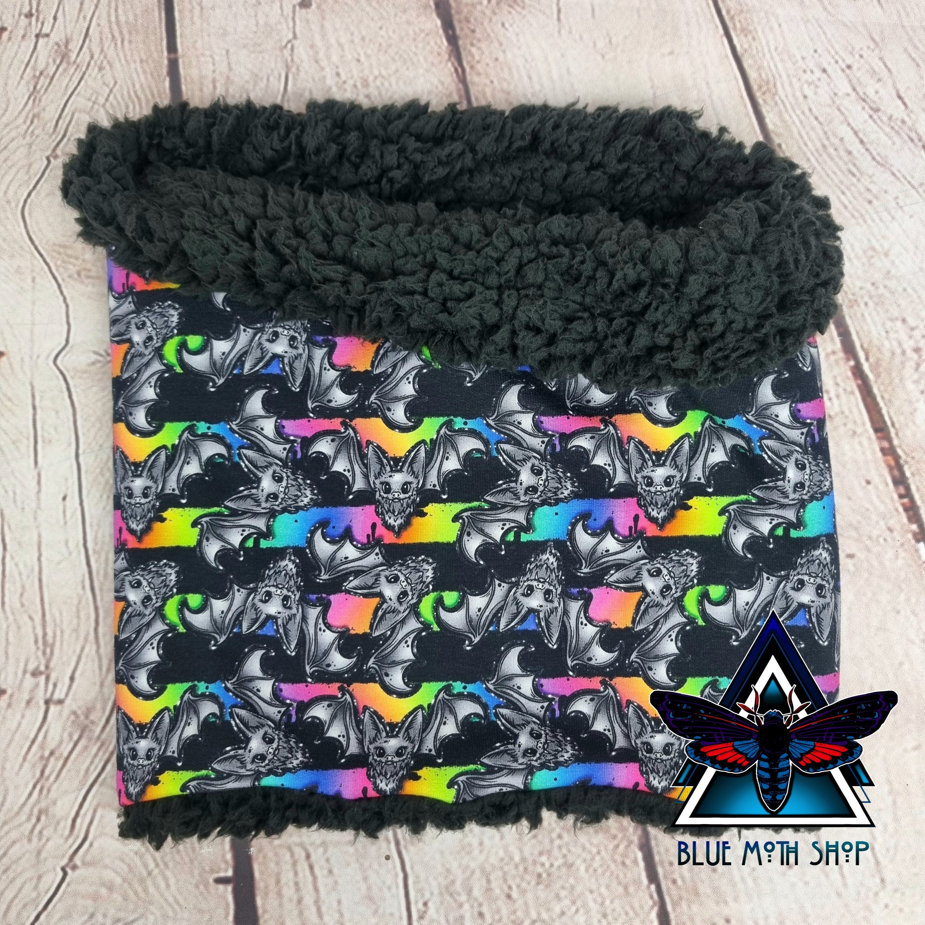 Rainbow Bats snood scarf