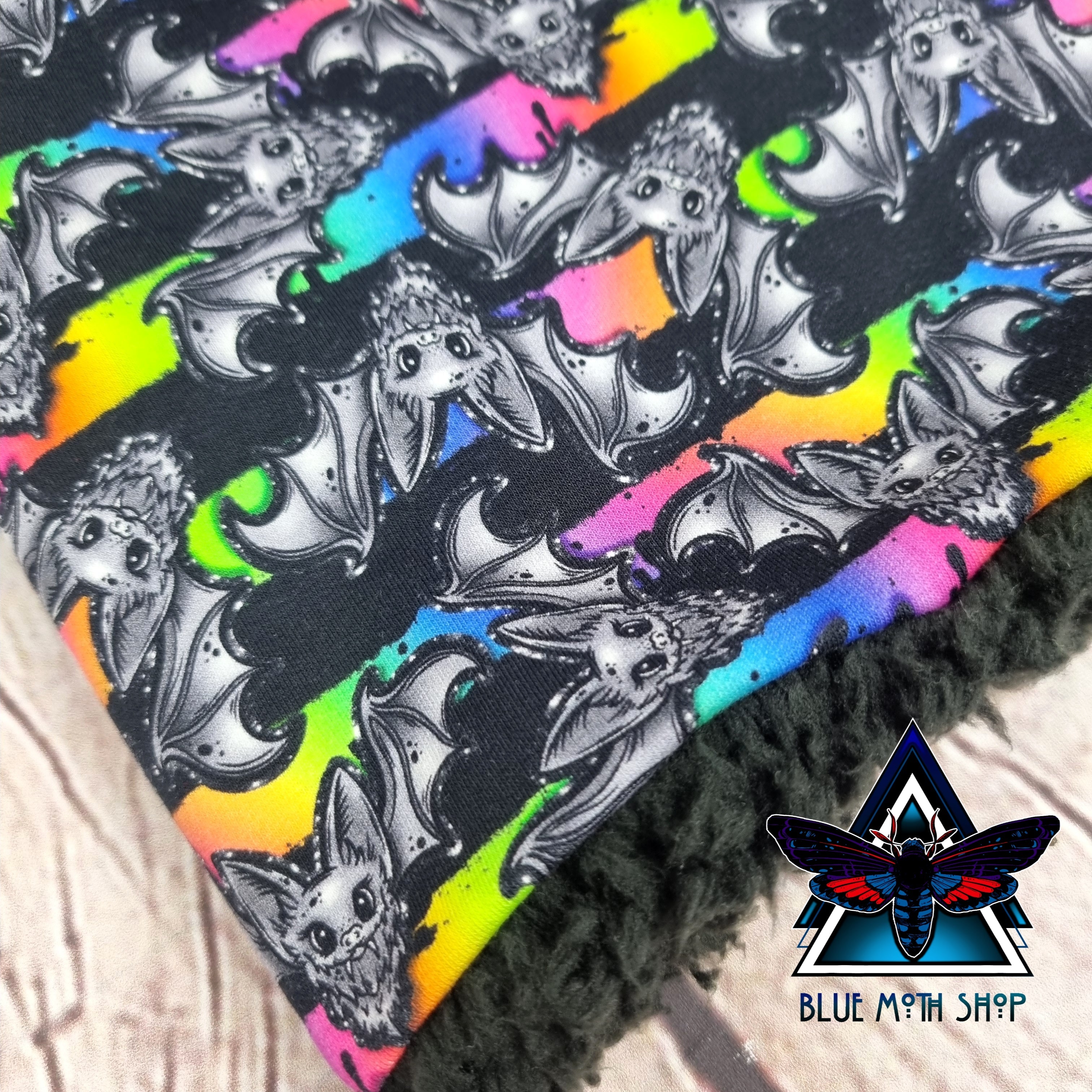 Rainbow Bats snood scarf