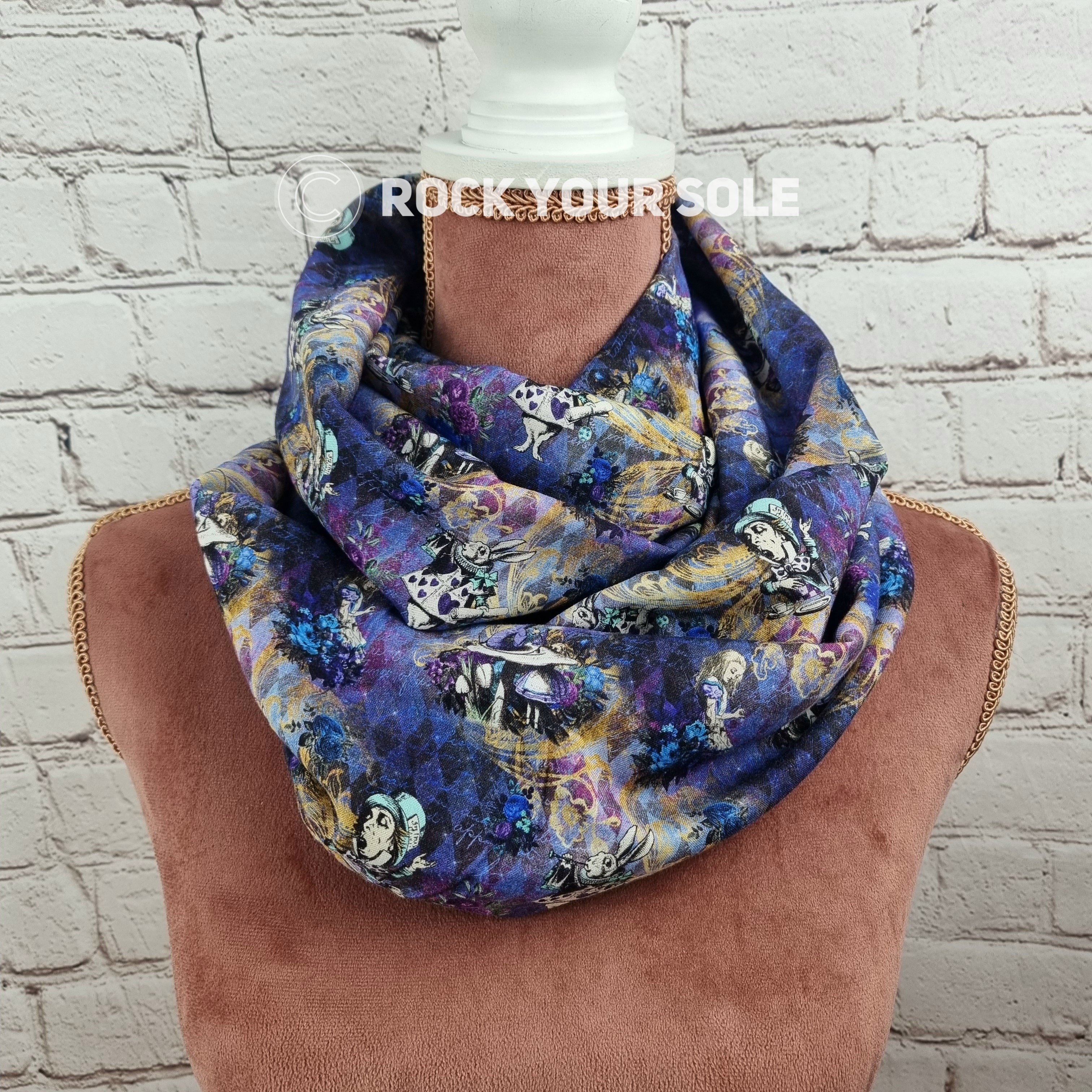 Alice in Wonderland infinity scarf