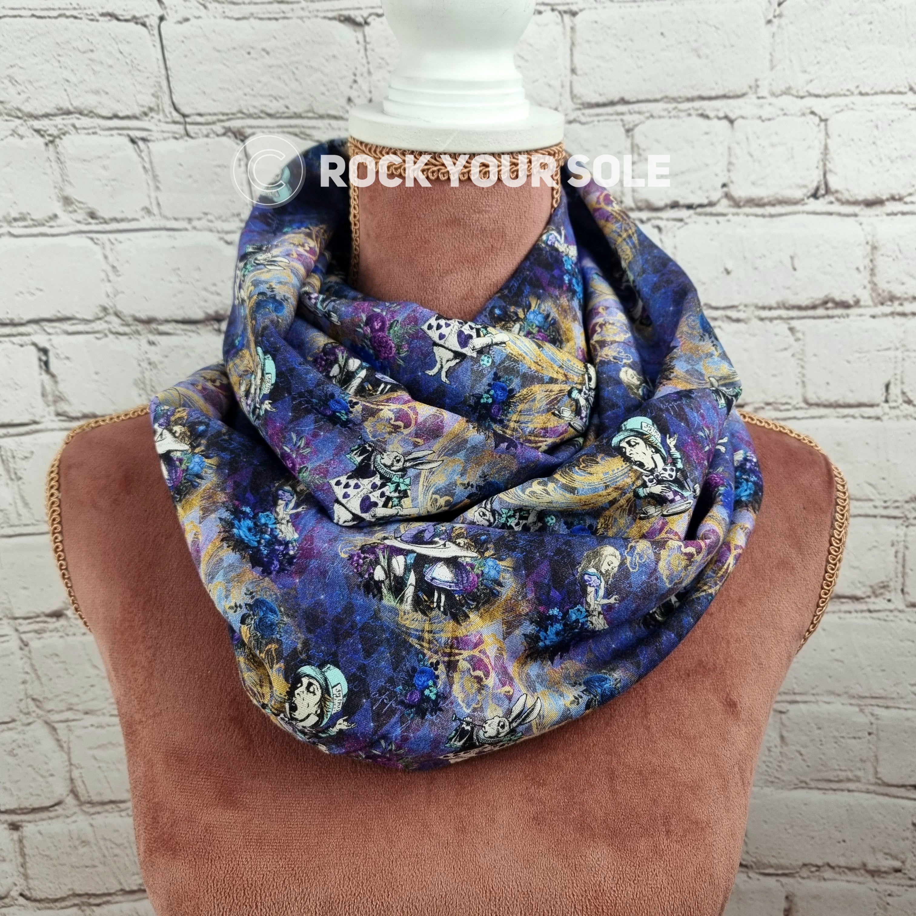 Alice in Wonderland infinity scarf