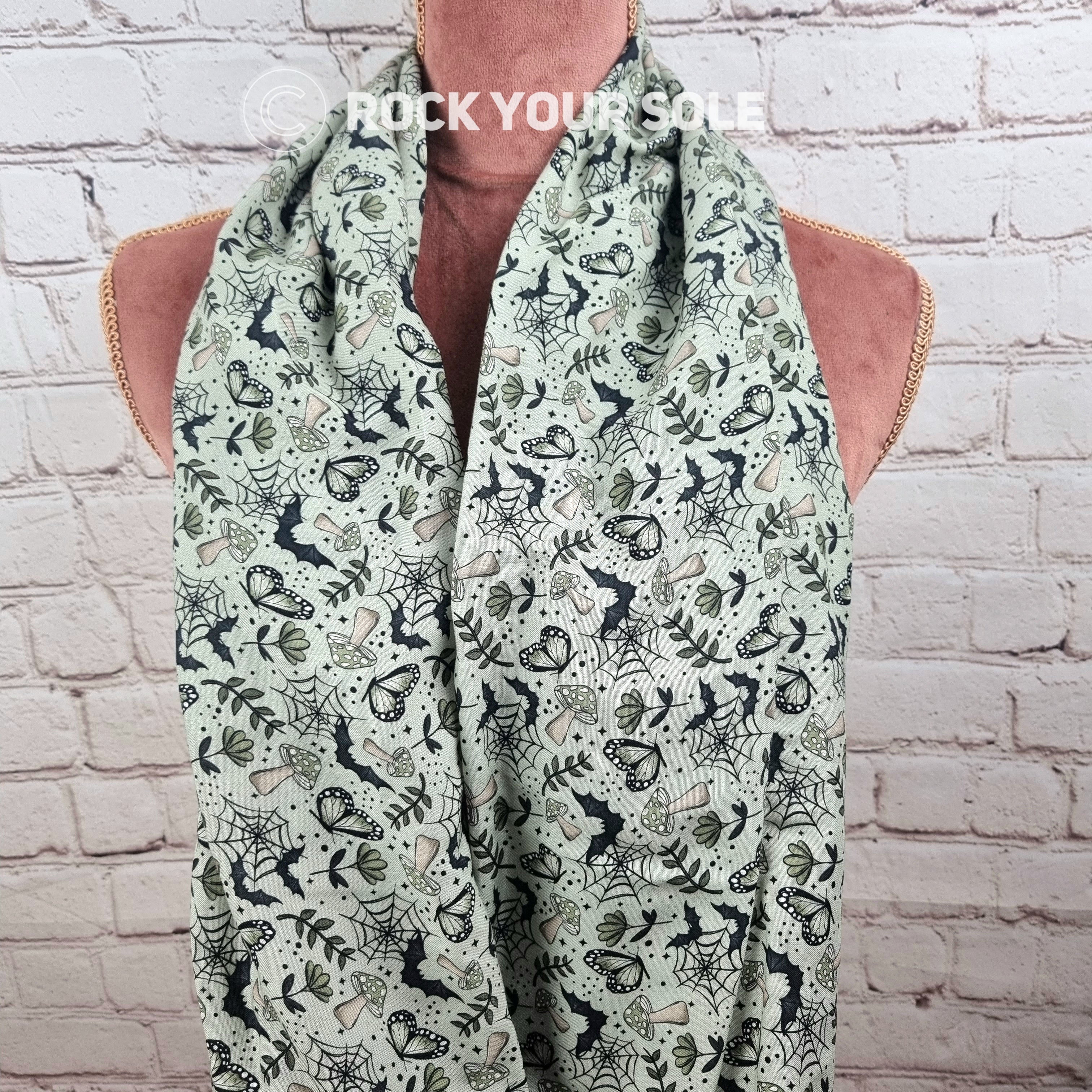 Cottagecore Bats infinity scarf