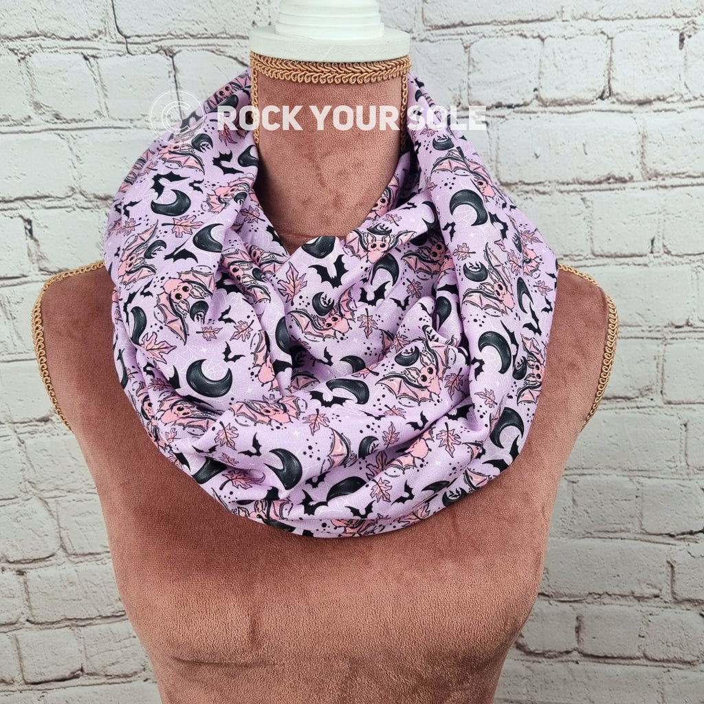 Pink Bats infinity scarf