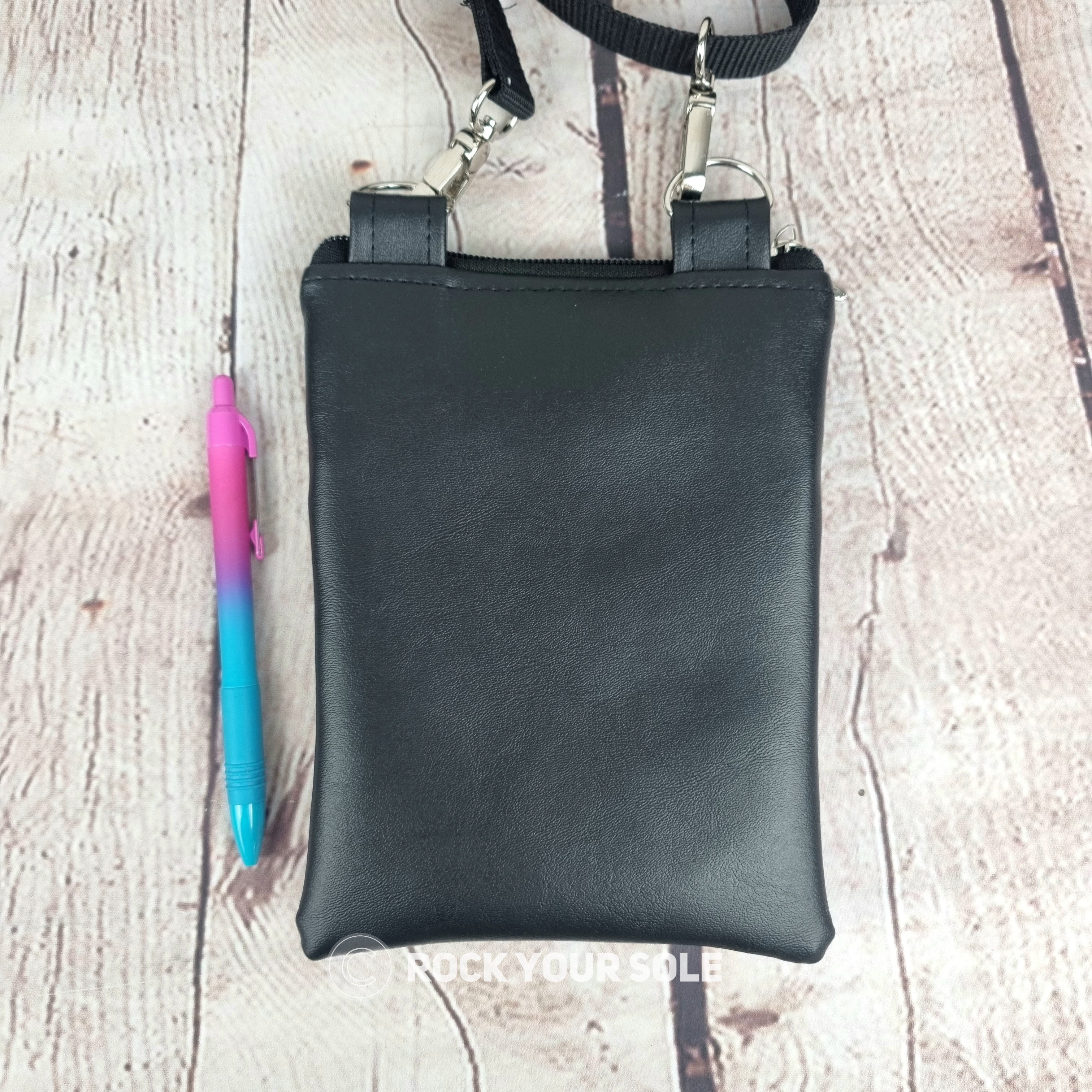 No Feet Beetlejuice Faux Leather Crossbody Phone Bag