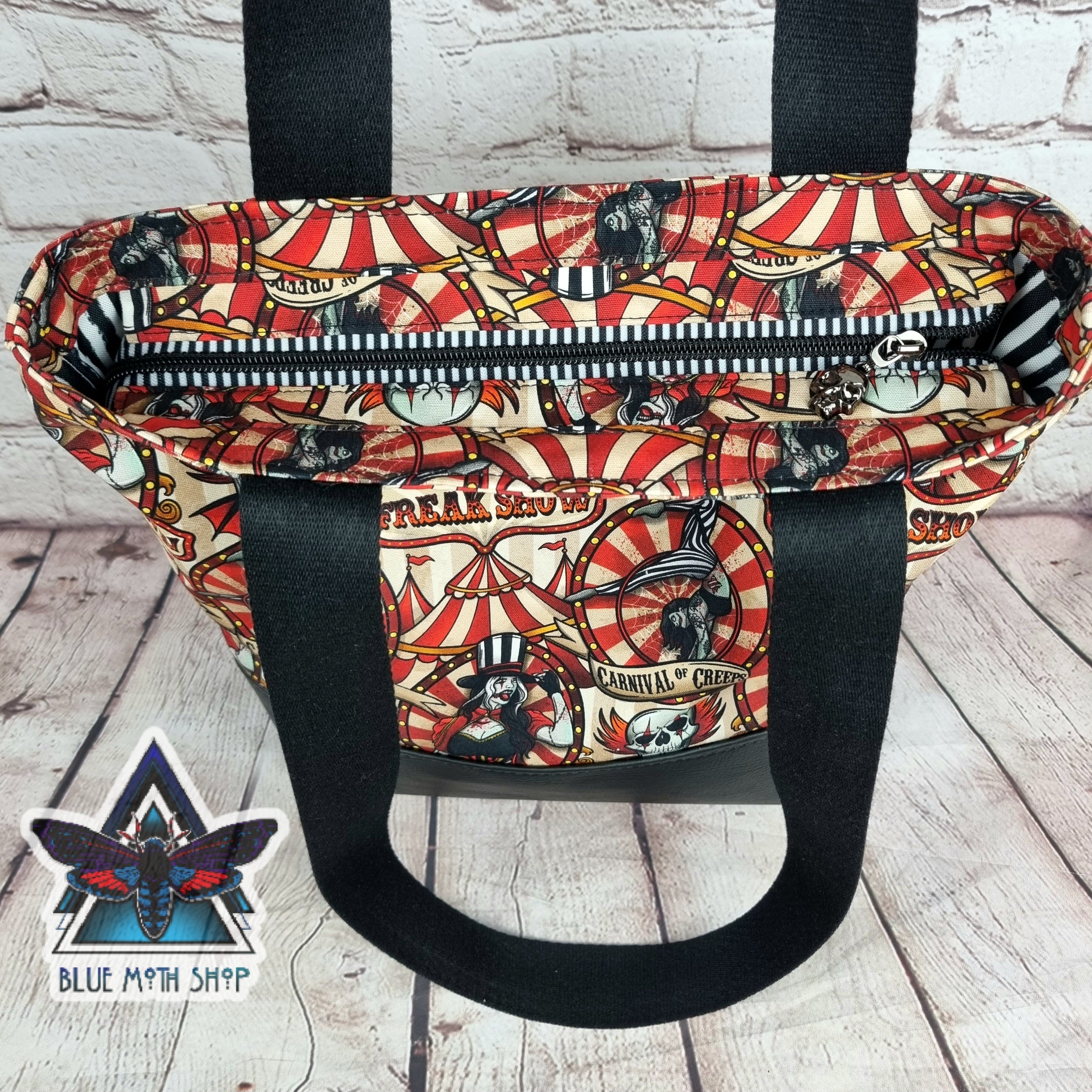 Freak Show Tote Bag with Zip