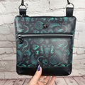 Green Occult Skull medium crossbody bag