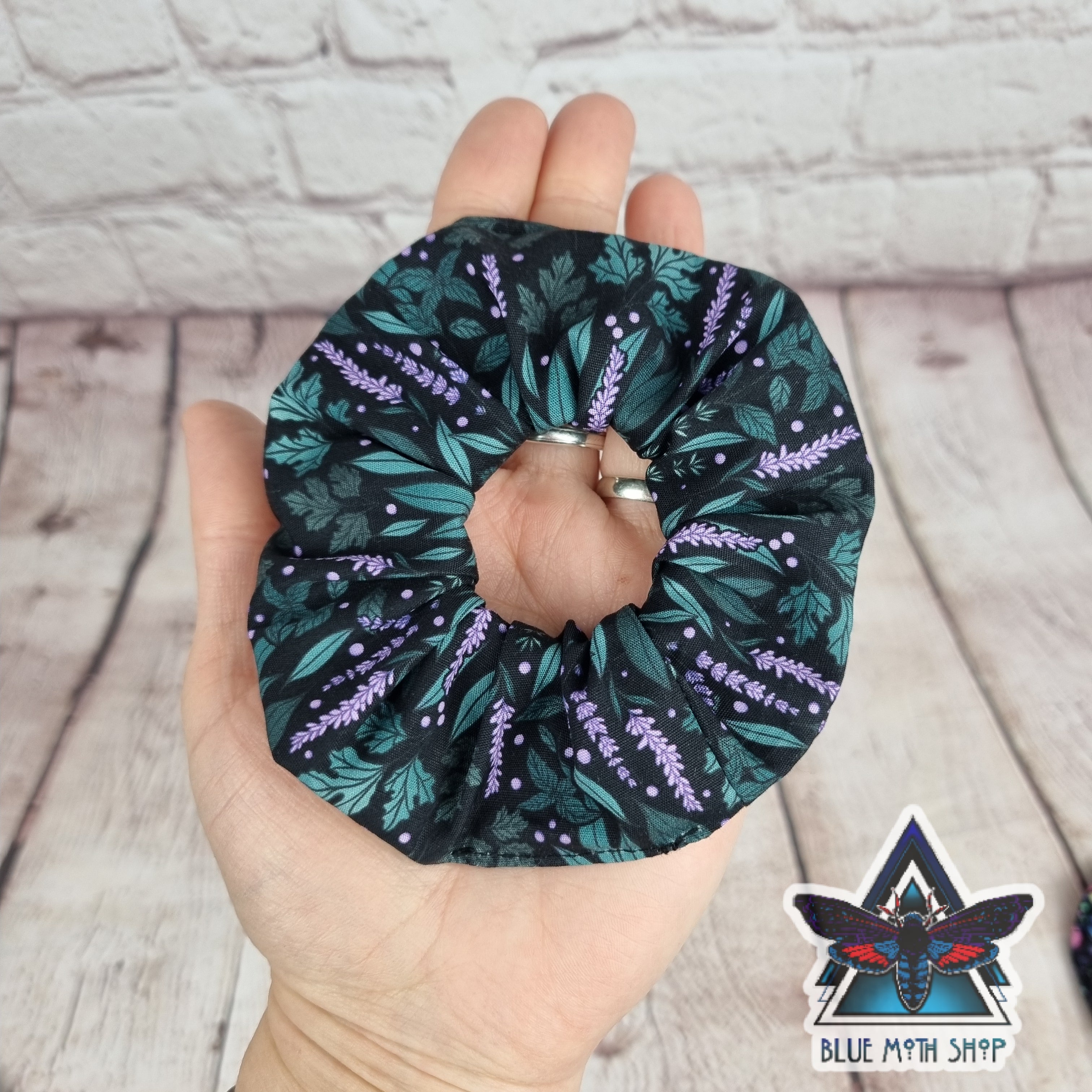 Lavender Herb Witch 100% cotton scrunchie