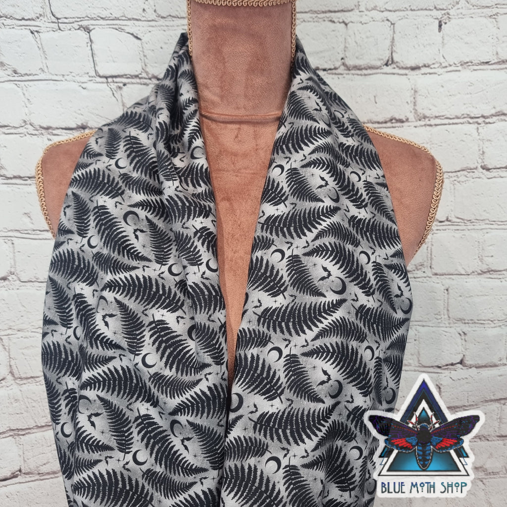 Grey Fern infinity scarf