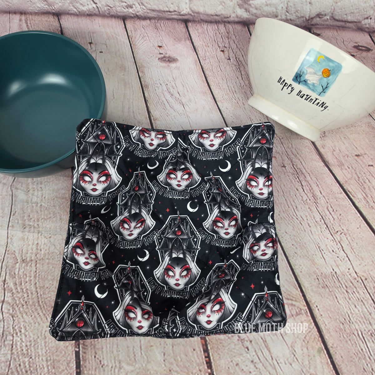 Haunted House Chaos Double Sided Bowl Cozy