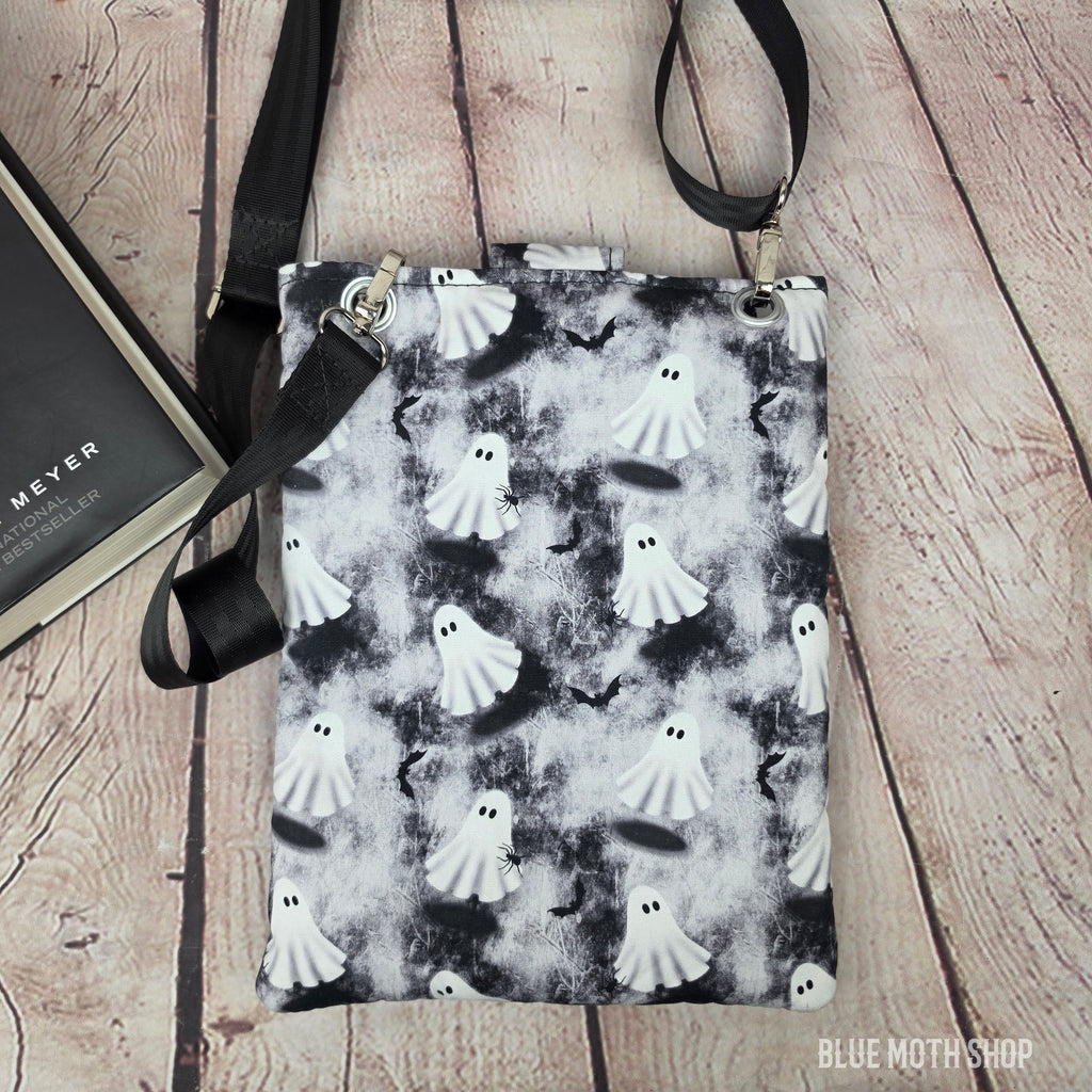 Ghost Book Sleeve or Book Crossbody bag