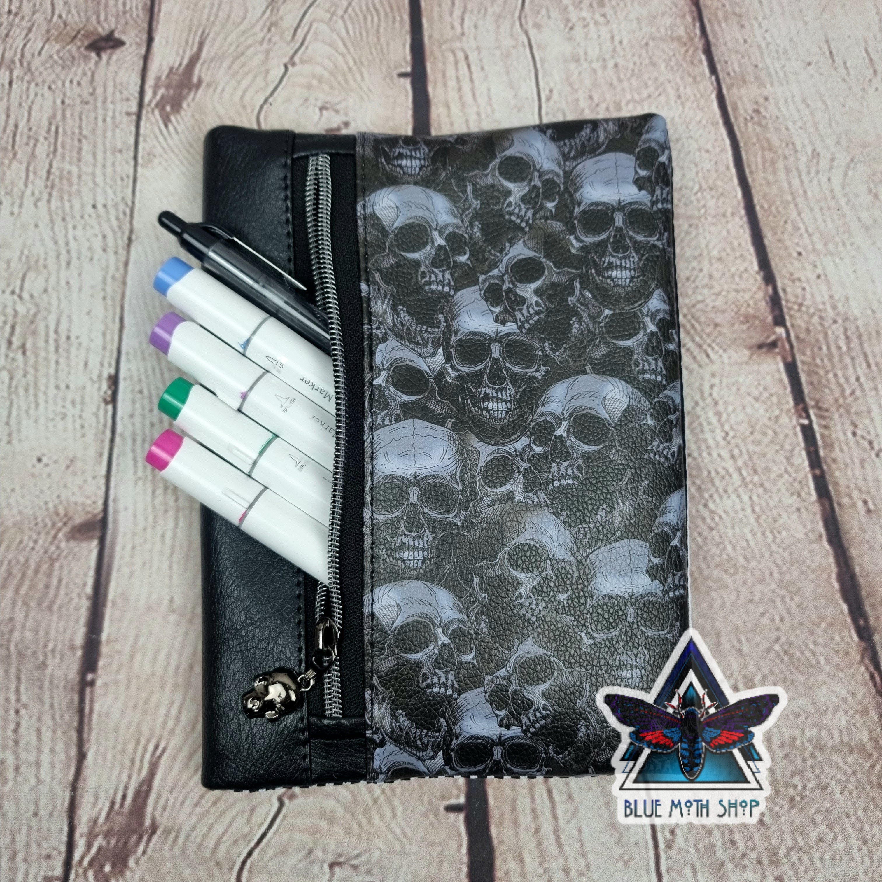 Realistic Skull Notebook with removable cover A5