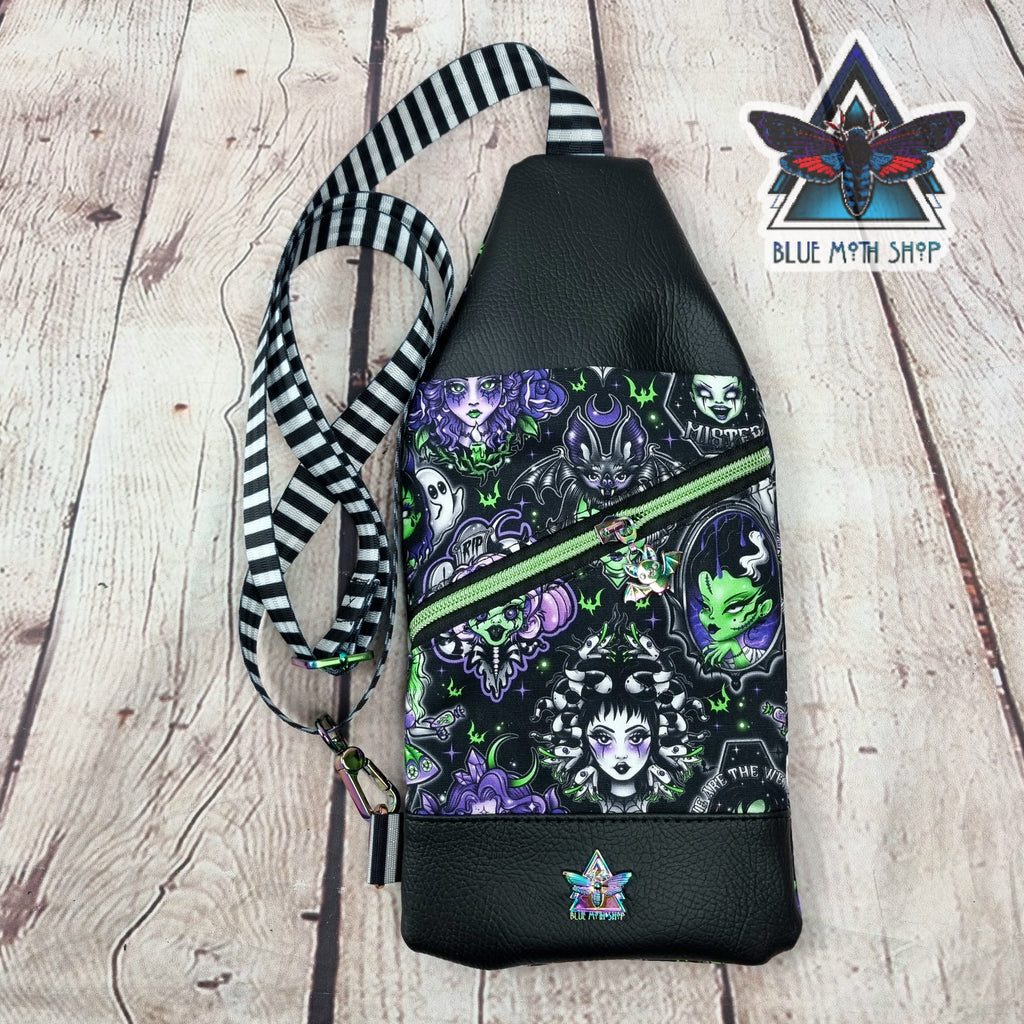 Goth Girls Mini Travel Sling Bag