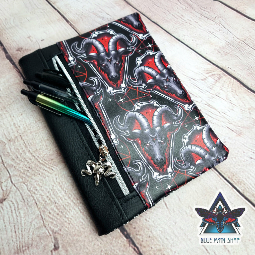 Baphomed Red Goat Notebook with removable cover A5