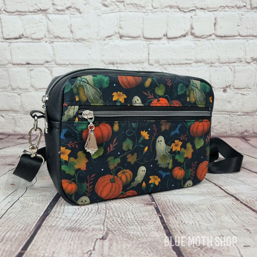 Ghost Pumpkin Garden crossbody bag