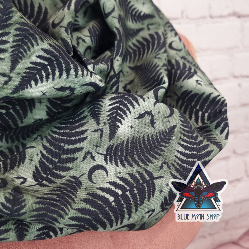Green Fern infinity scarf