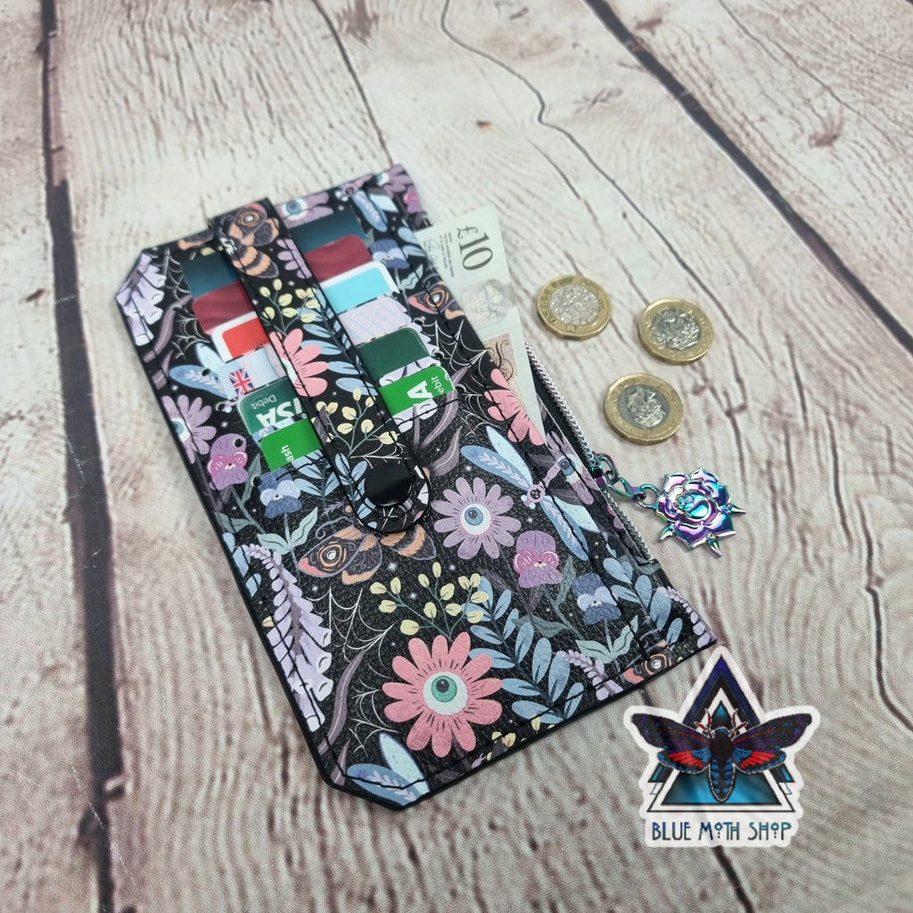 Spooky Flowers Slim Purse Wallet