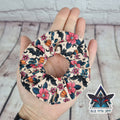 Pumpkin Bats 100% cotton scrunchie