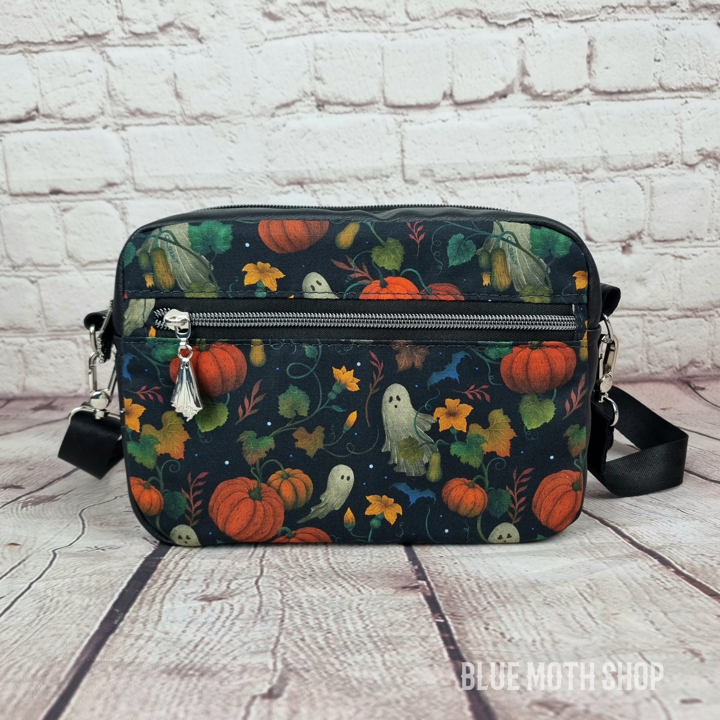 Ghost Pumpkin Garden crossbody bag