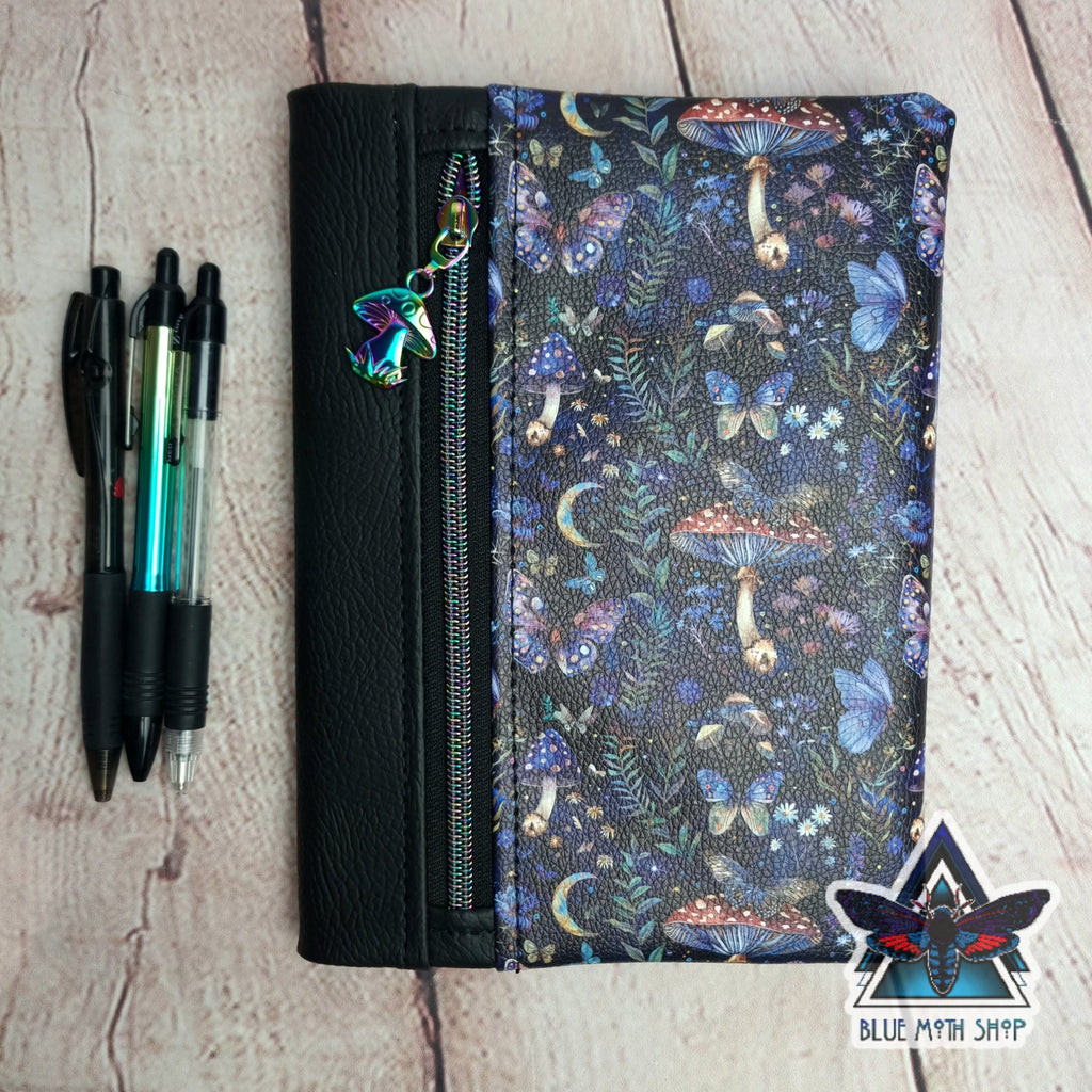 Magic Forest Mushrooms Notebook with removable cover A5