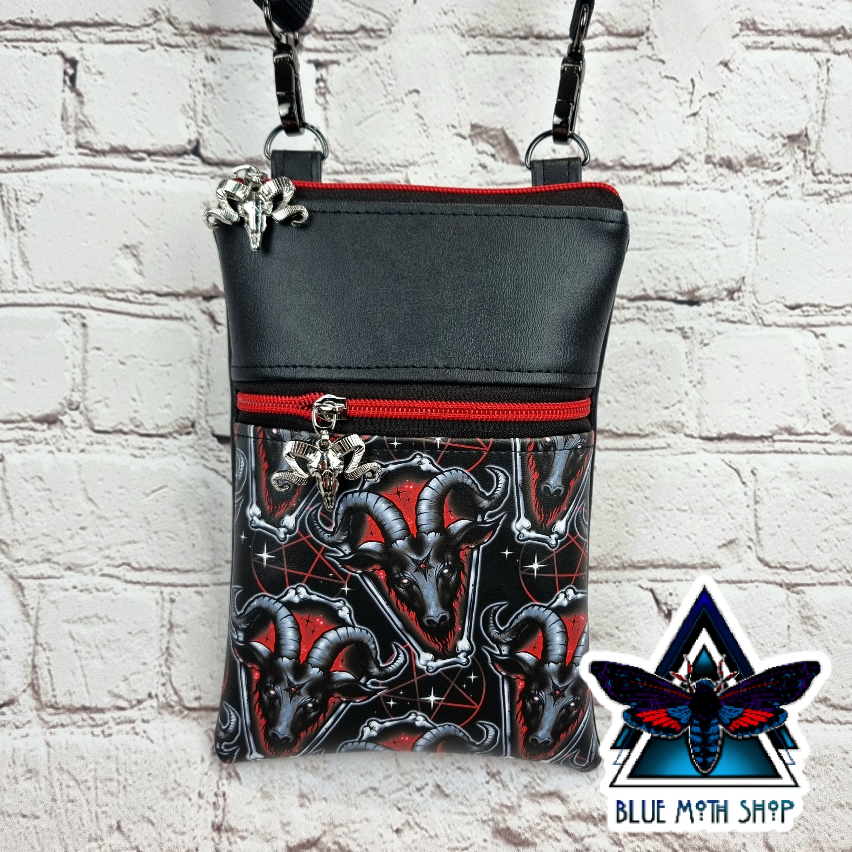 Baphomed Goat small Phone Crossbody bag