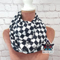 Checkerboard infinity scarf