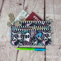 Emo Skater Skull Cotton Canvas Slim Purse Wallet