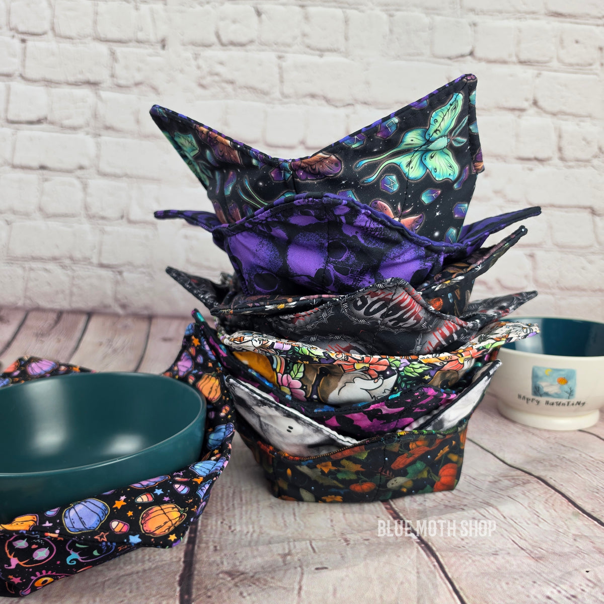 Lunar Moth Double Sided Bowl Cozy