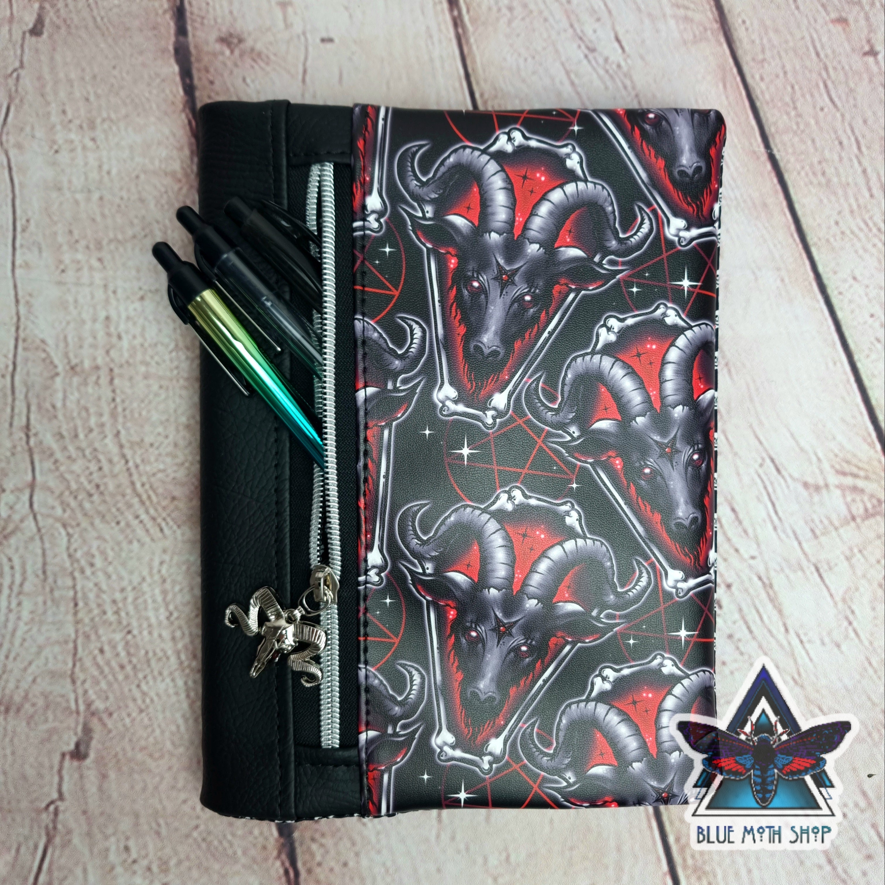 Baphomed Red Goat Notebook with removable cover A5
