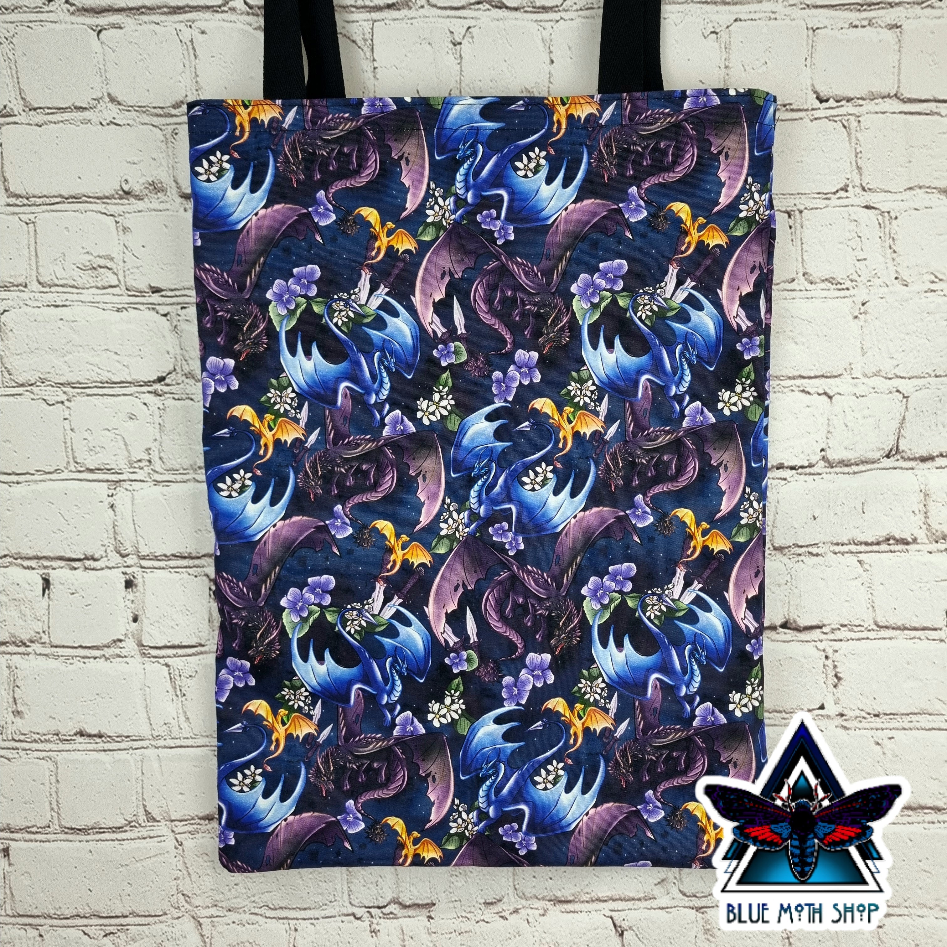 Dragons 4th Wing 100% Cotton Canvas Tote Bag