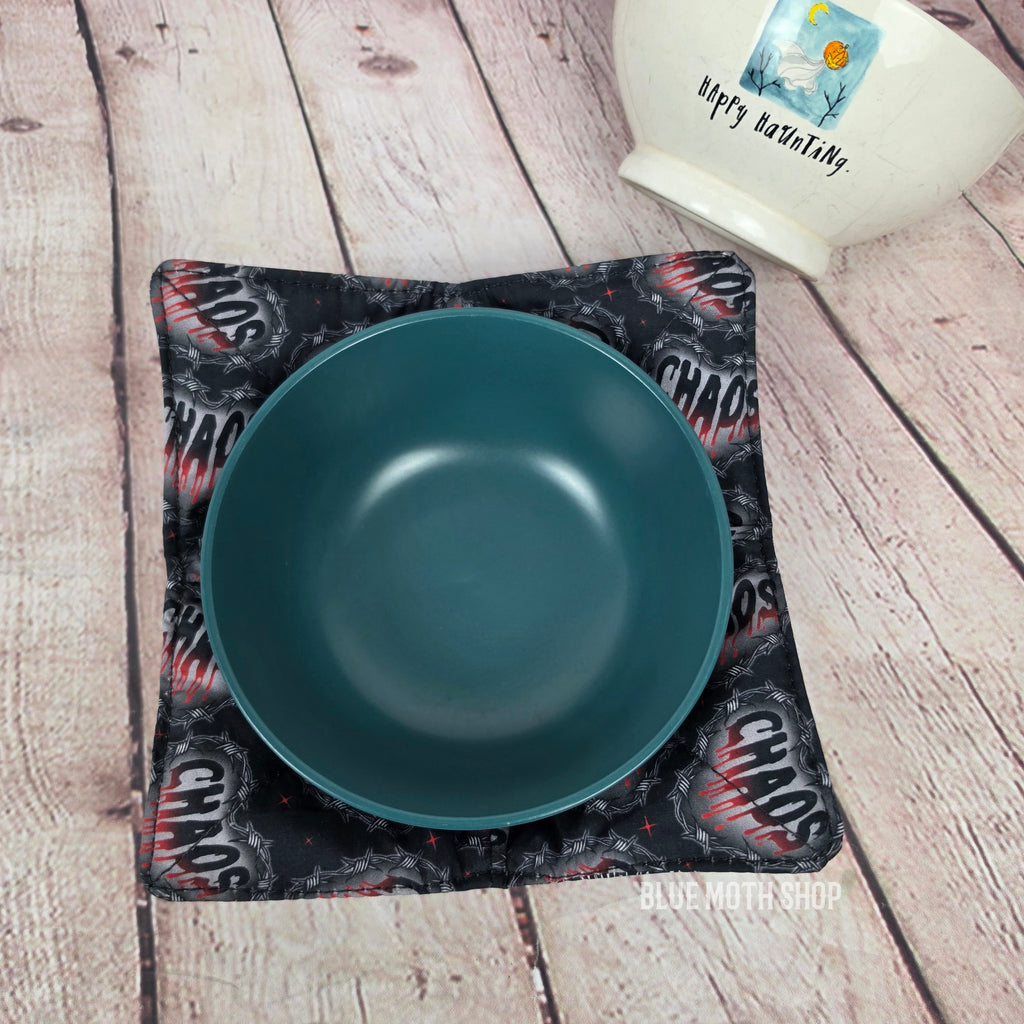 Haunted House Chaos Double Sided Bowl Cozy