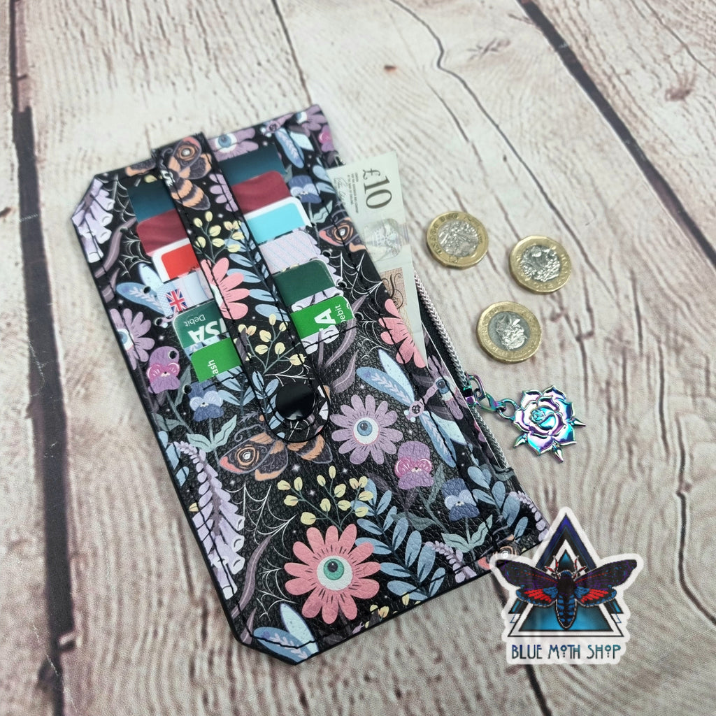 Spooky Flowers Slim Purse Wallet