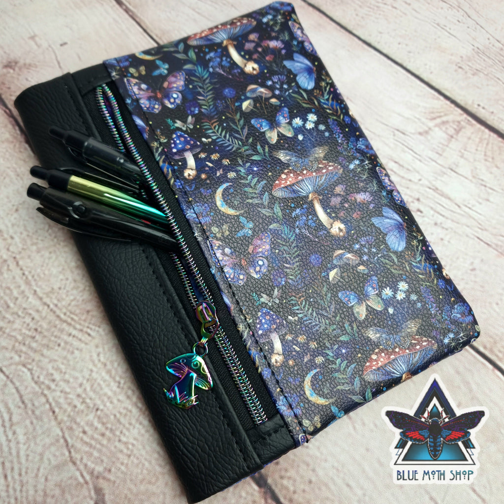 Magic Forest Mushrooms Notebook with removable cover A5