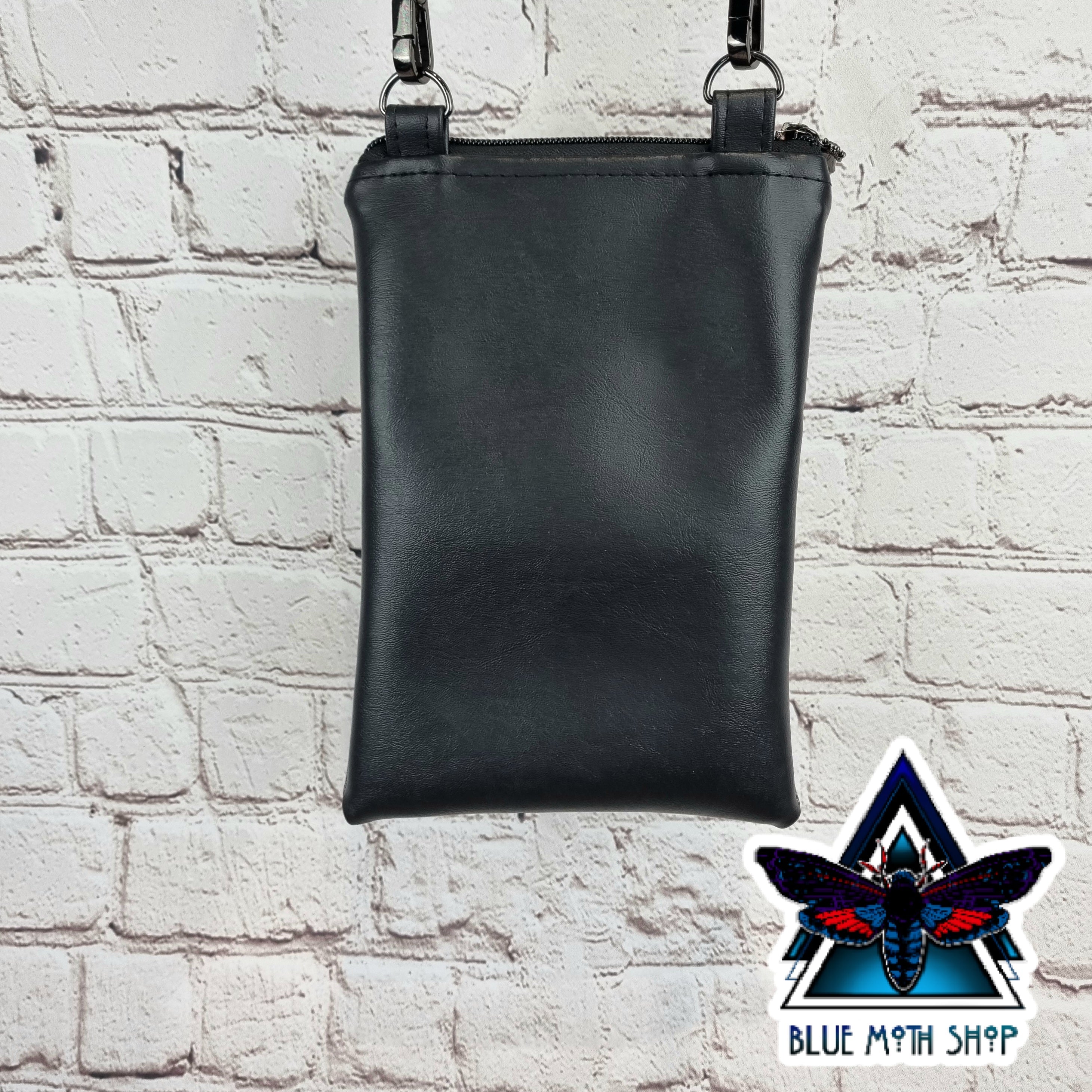 Protector Skull Faux Leather Phone Crossbody Phone Bag