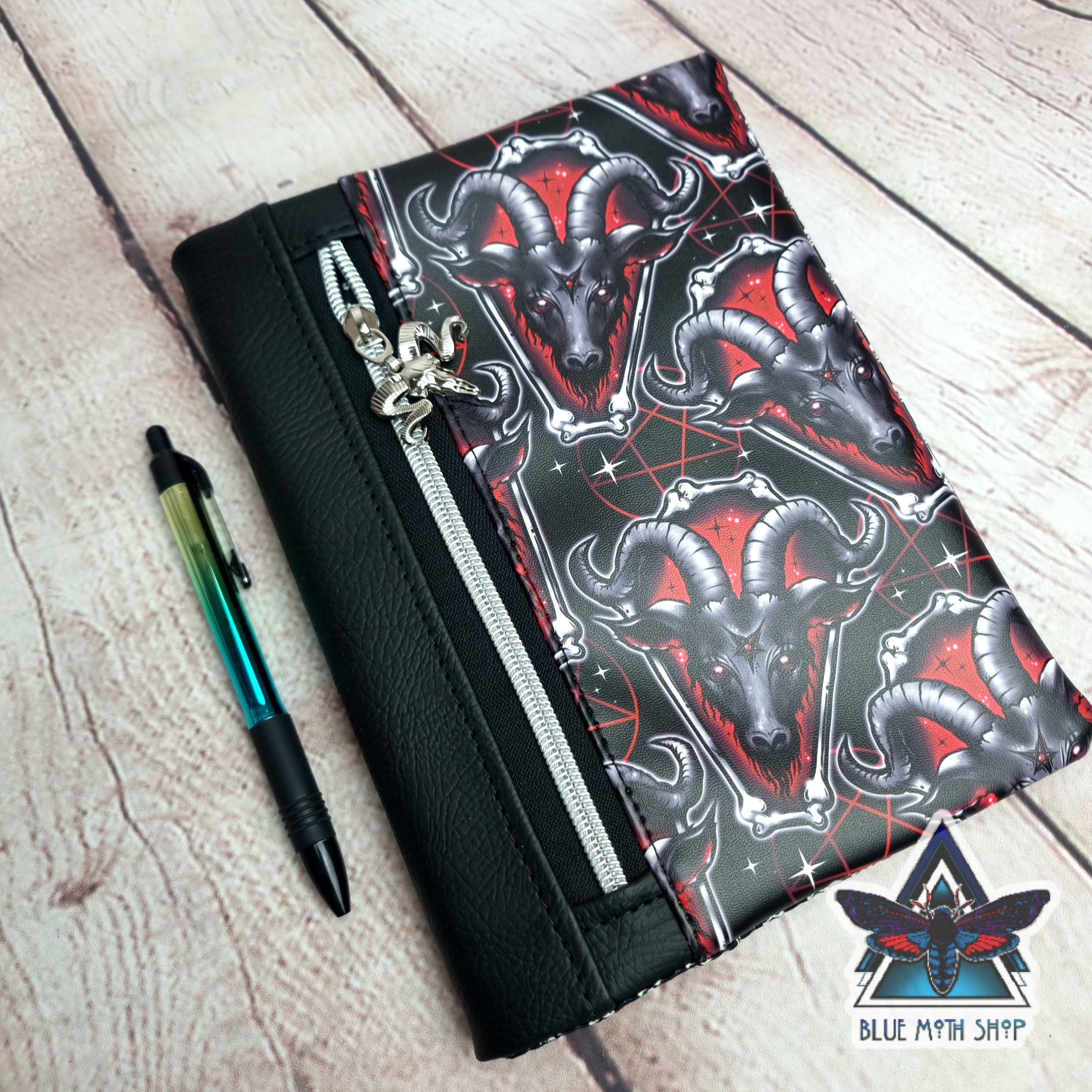 Baphomed Red Goat Notebook with removable cover A5