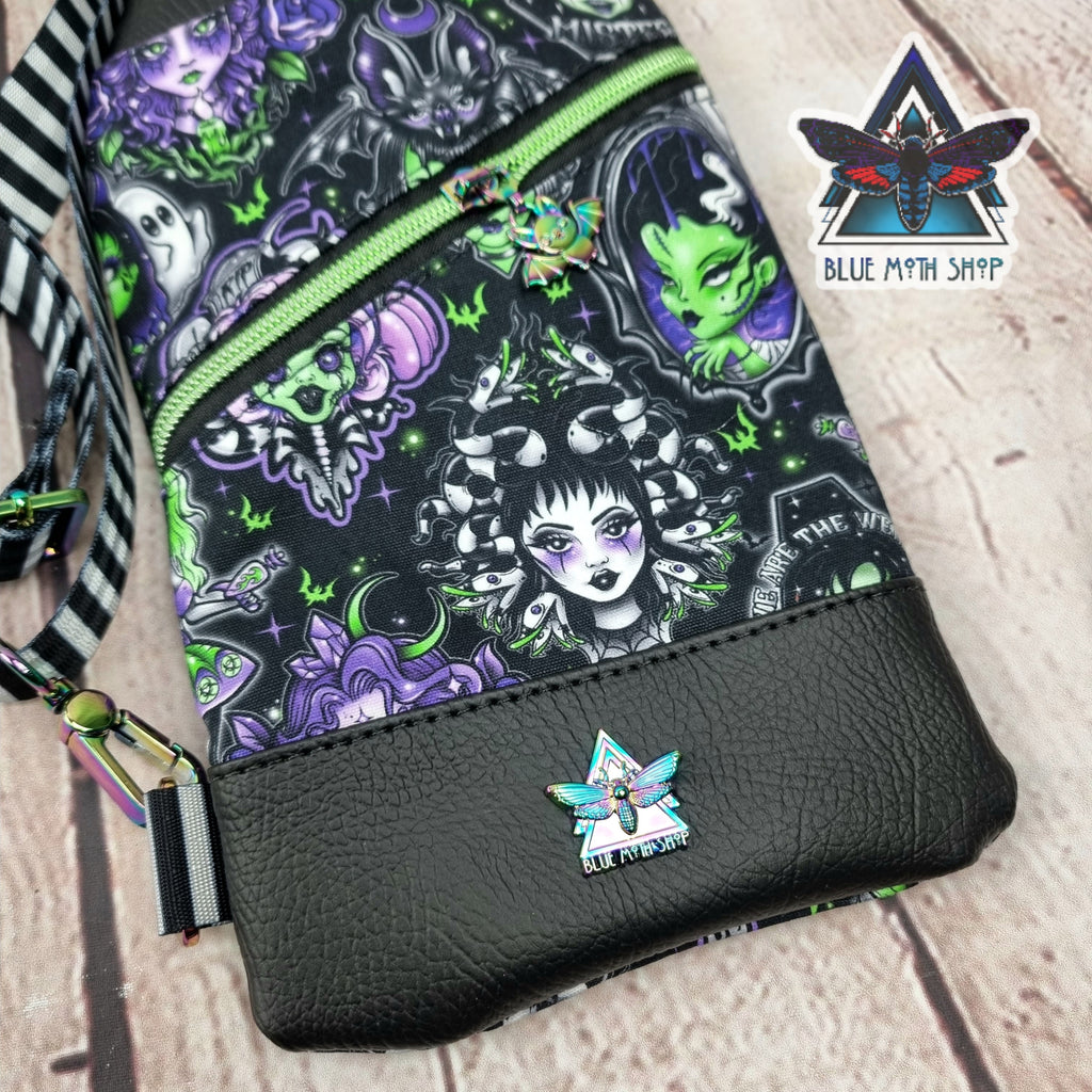 Goth Girls Mini Travel Sling Bag