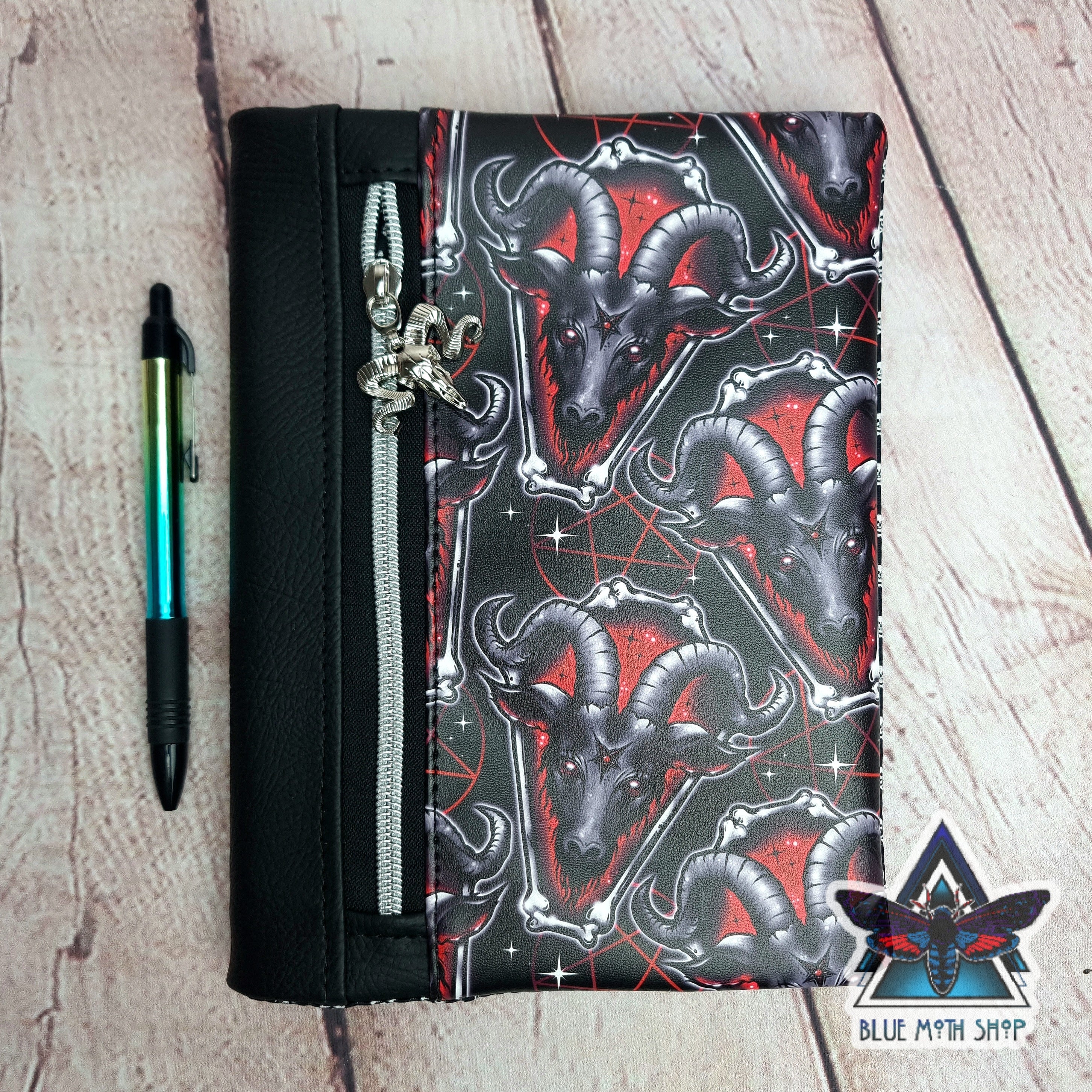 Baphomed Red Goat Notebook with removable cover A5