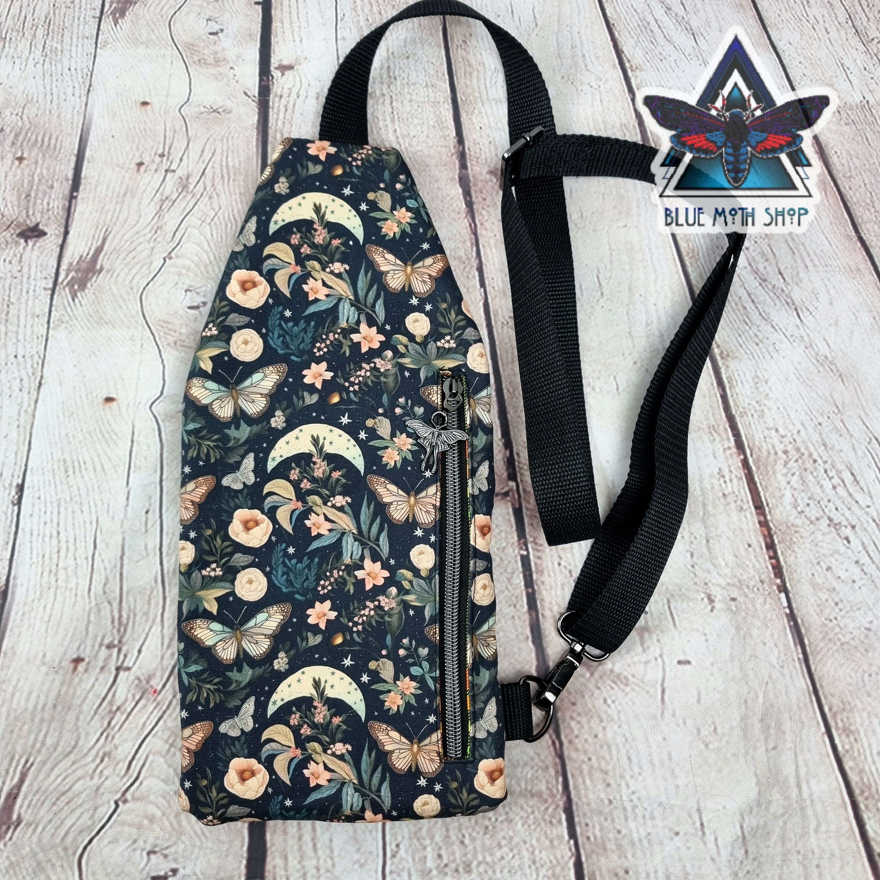 Floral Butterfly Mini Travel Sling Bag