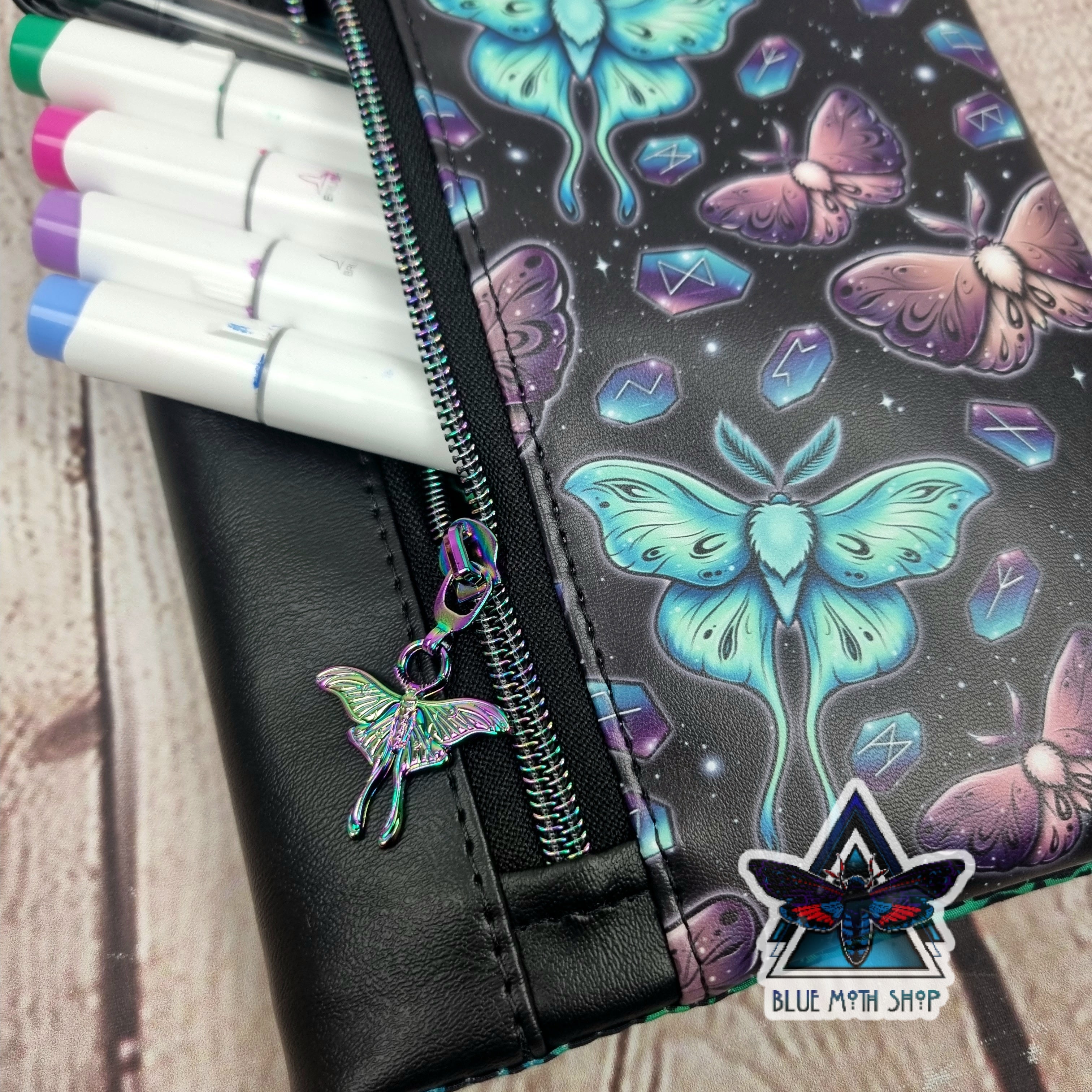 Lunar Moth Notebook with removable cover A5