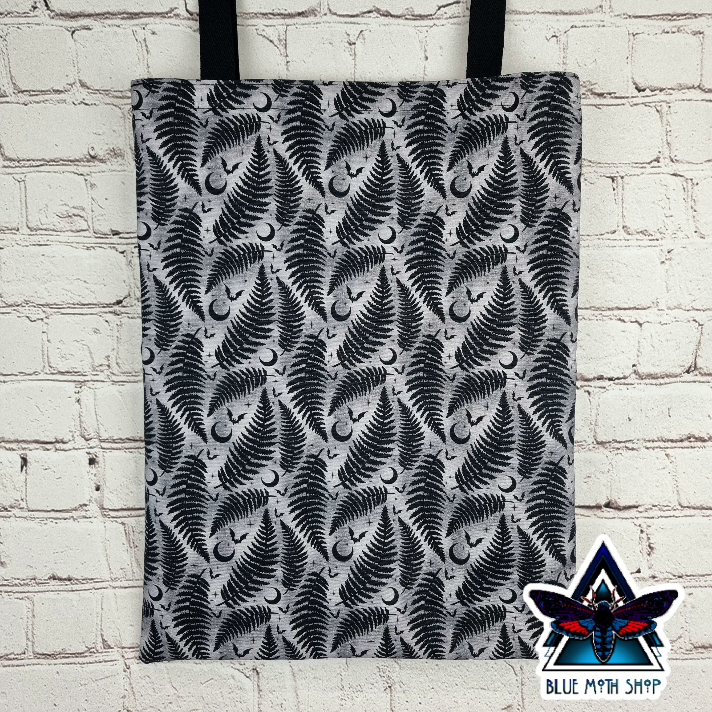 Grey Fern 100% Cotton Canvas Tote Bag