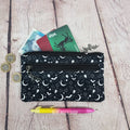 Mini Black Bats Eco 100% Cotton Canvas Slim Purse Wallet