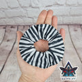 Grunge Stripes 100% cotton scrunchie