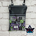 No feet Faux vegan leather Phone Bag goth