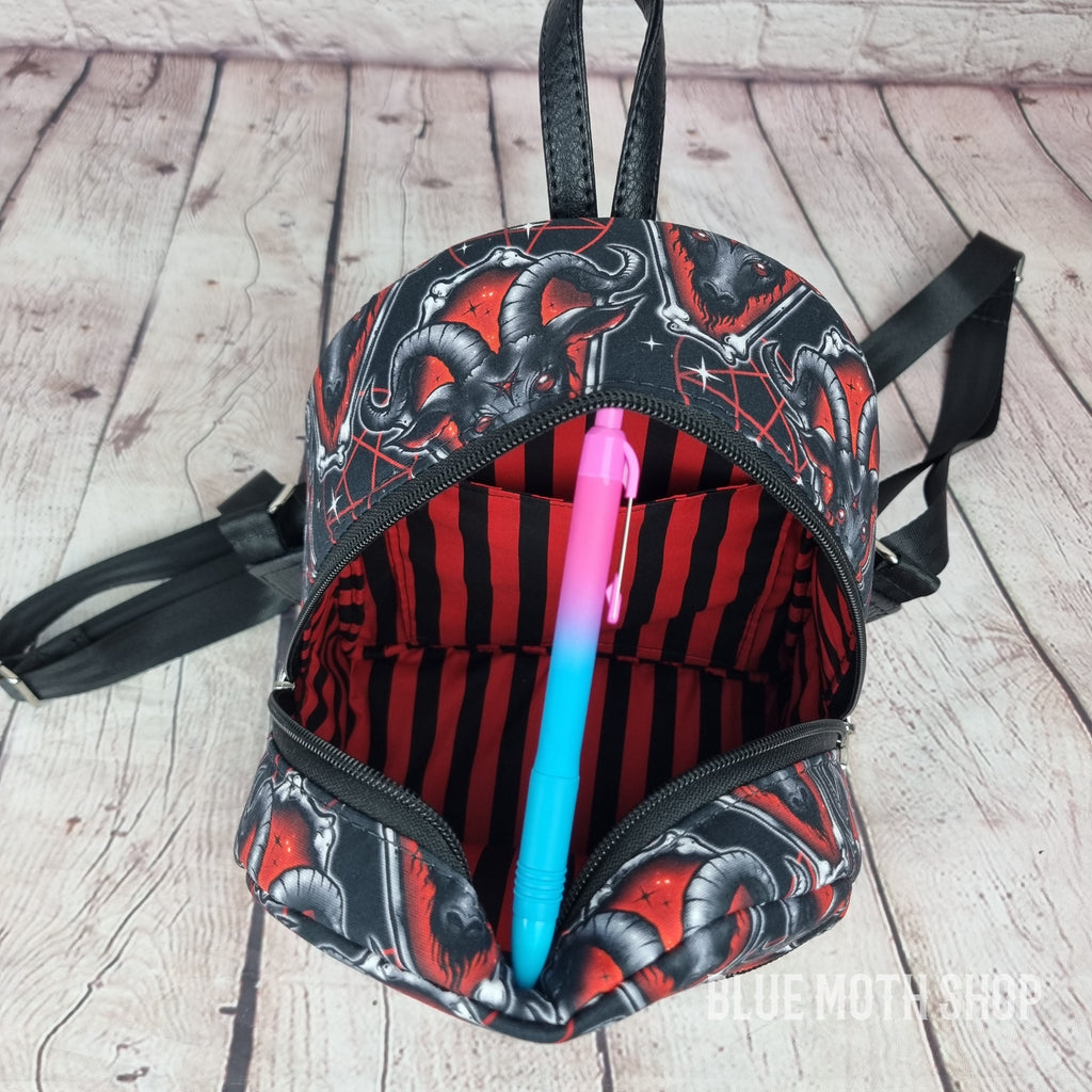 Baphomed Goat Handmade Backpack